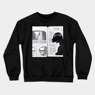 Newsreader | Comics Style Crewneck Sweatshirt